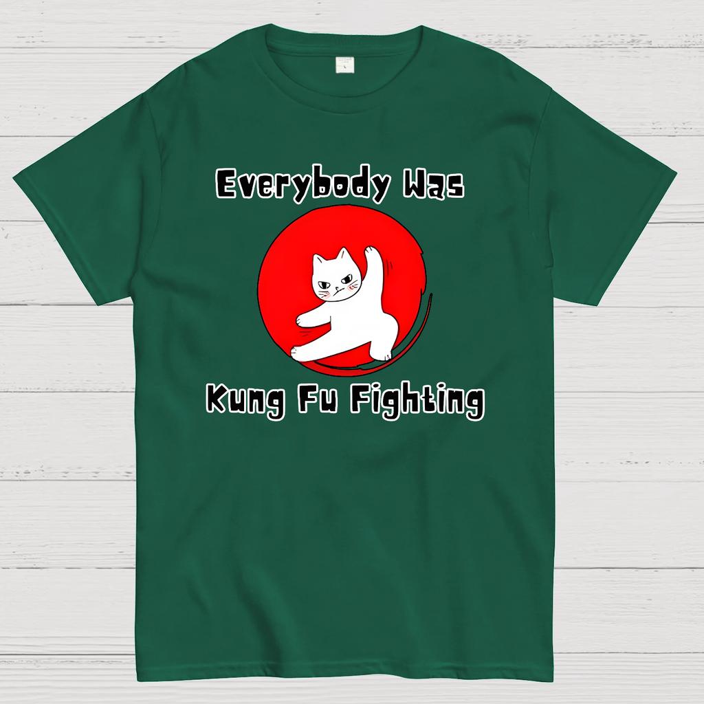 Everybody Was Kung Fu Fighting Cotton Summer Casual Cool Loose T-Shirt