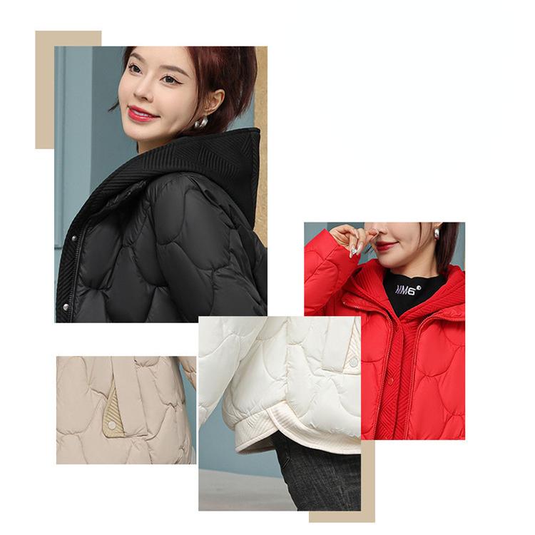 Зимнее женское хлопковое повседневное пальто с искусственными двумя капюшонами, одежда, теплая утолщенная свободная пуховая хлопковая куртка, новые женские парки в корейском стиле