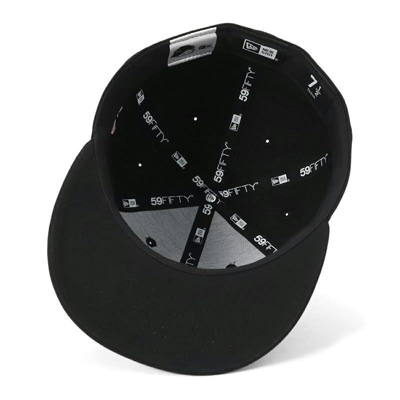 [New Era] cap 59FIFTY hello kitty collaboration black 7 5/8 5950 APPLE NECAP KITTY BLK 14348626 NER36C9593