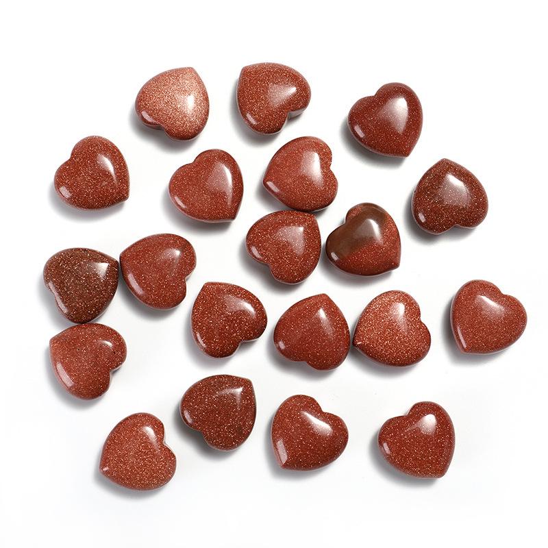 Natural Rose Quartz Heart-Shaped Crystal Gemstone - 2cm Polished Palm Stone