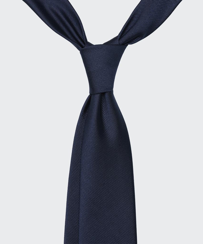 MUSINSA STANDARD Silk Solid Tie [Navy]