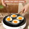 Egg Frying Pan Nonstick Pancake Pans 4-Cups Cookware Pancake Pan Egg Pan Suitable for Gas Stove Induction Cooker