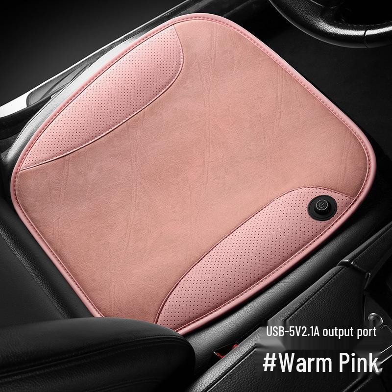 USB Heated Plush Seat Cushion for Car and Office