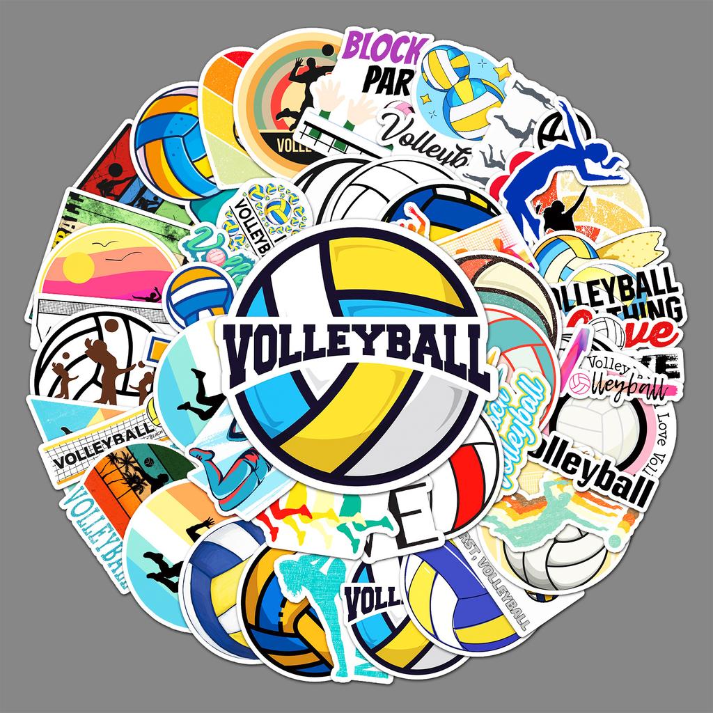 50 Volleyball Sports Graffiti Personalized Sports Creative Guka DIY Skateboard Suitcase Stickers Waterproof
