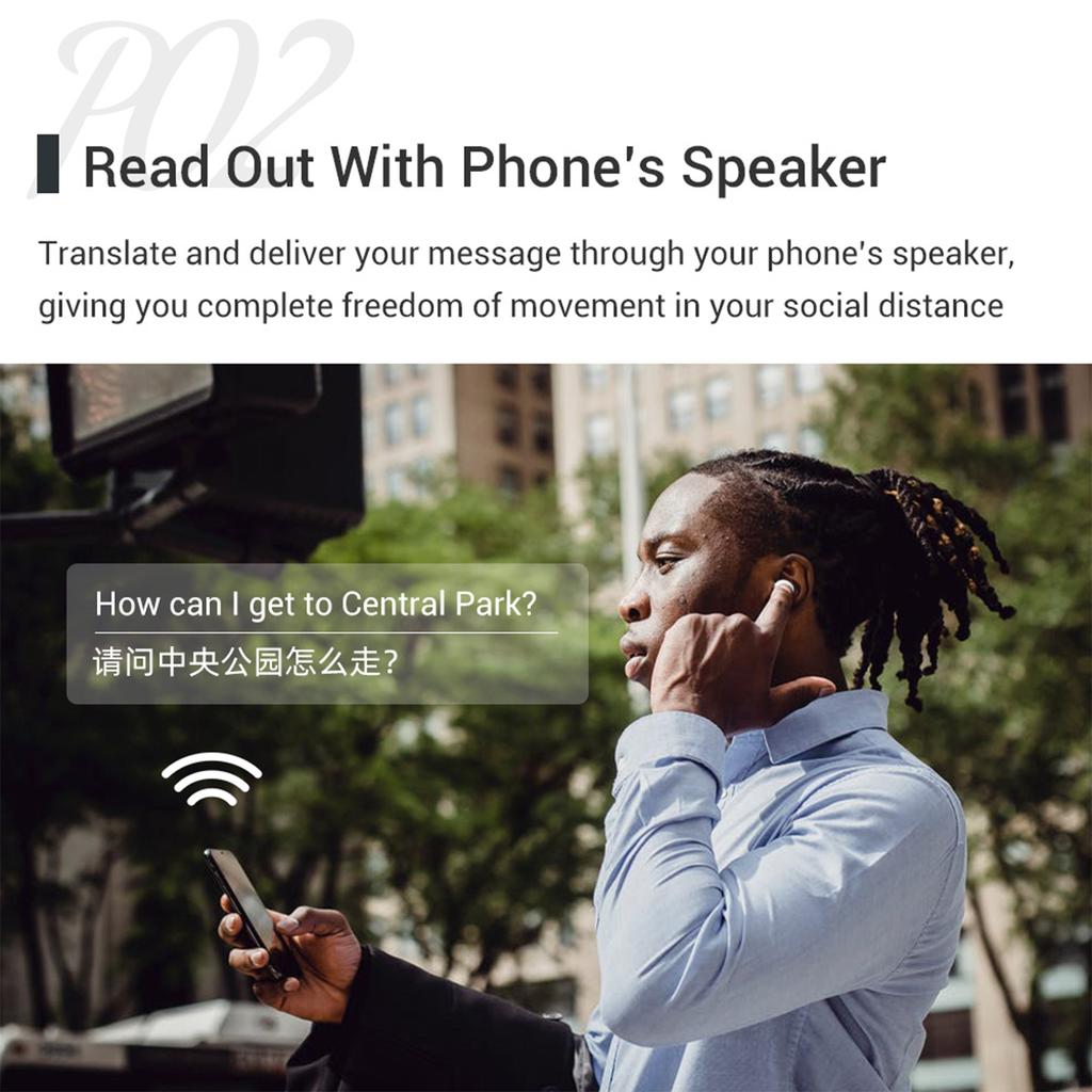 Беспроводные наушники-вкладыши BT, наушники-переводчики, наушники-вкладыши с микрофонами, чехол для зарядки, поддержка режима реального времени