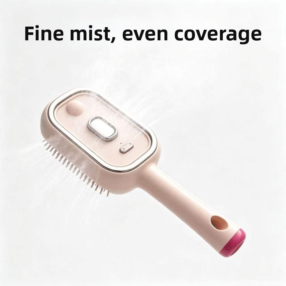 Anti-static Hair Care Spray Massage Comb Self-cleaning Hairbrush Hair Oil Applicator Women Girls