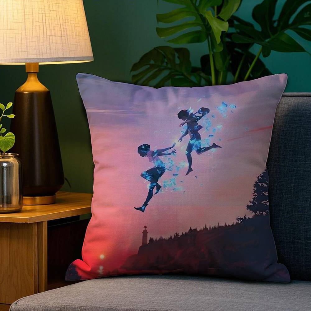 Life Is S-Strange Pillow Case Plush Fabric Soft Double Sided Print Sofa Cushion Cover Throw Pillow Covers