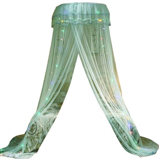 Ruffle Dome Ceiling Mosquito Net Princess Mesh Canopy Dust-proof Bedroom Decor