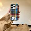 Осенне-зимний клетчатый чехол в студенческом стиле для iPhone 17 Pro Max, Apple 16 новый 14/15, плюшевый чехол
