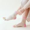 1 Pair Women Multicolor Five Finger Socks Warmer Cotton Funny Female Middle Tube Sock