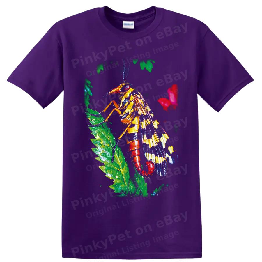 Grasshopper T Shirt Colorful Tropical Insect Leaf Nature Graphic Tee Gift Art