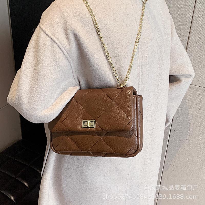 Fashion Temperament Chain Small Bag Women's 2025 New Explosive Versatile Crossbody Bag Popular Foreign Style Commuter Shoulder Bag