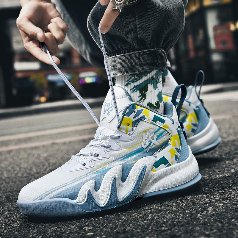 Модные мужские баскетбольные кроссовки с амортизацией, дышащие, кроссовки для спортсменов, легкая спортивная обувь, повседневная обувь, кроссовки для мужчин 35-45