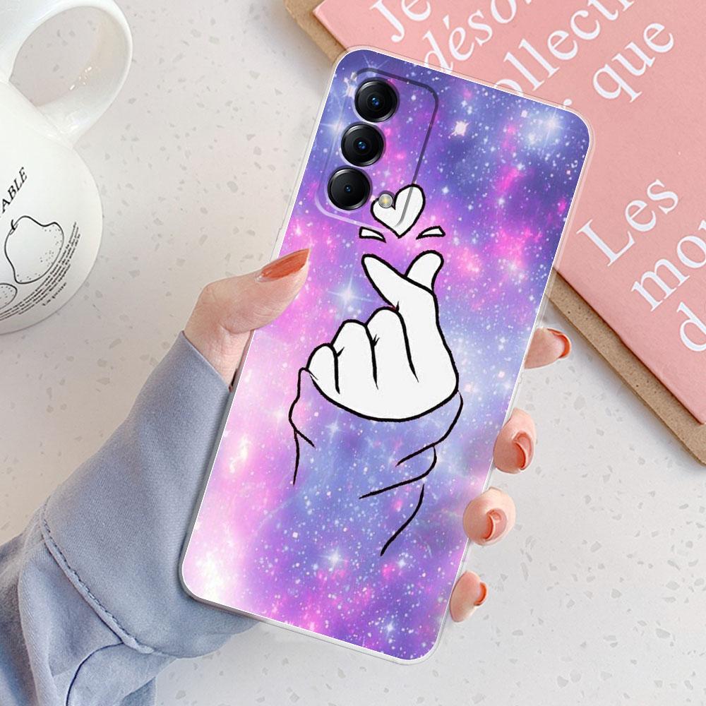 Чехол-накладка для Realme GT Master Edition Стильная Девушка Мраморный Силиконовый Прозрачный Защитный Чехол для Телефона Для OPPO Realme GT Master 6.43''