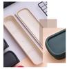 Tableware Box Portable Flip Cover Type Cutlery Case Environmentally Friendly Spoon Storage Box Drop-resistant Household Supplies