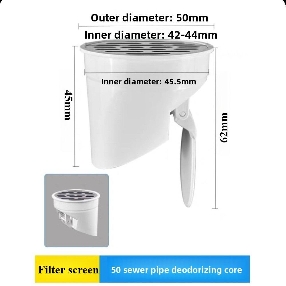 Automatic Closing Toilet Flange Ring Anti Leak Seal Odor Resistant Floor Outlet Spill Proof Shower Drain Bathroom Accessories