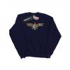 Mens Captain Marvel Chest Emblem Sweatshirt