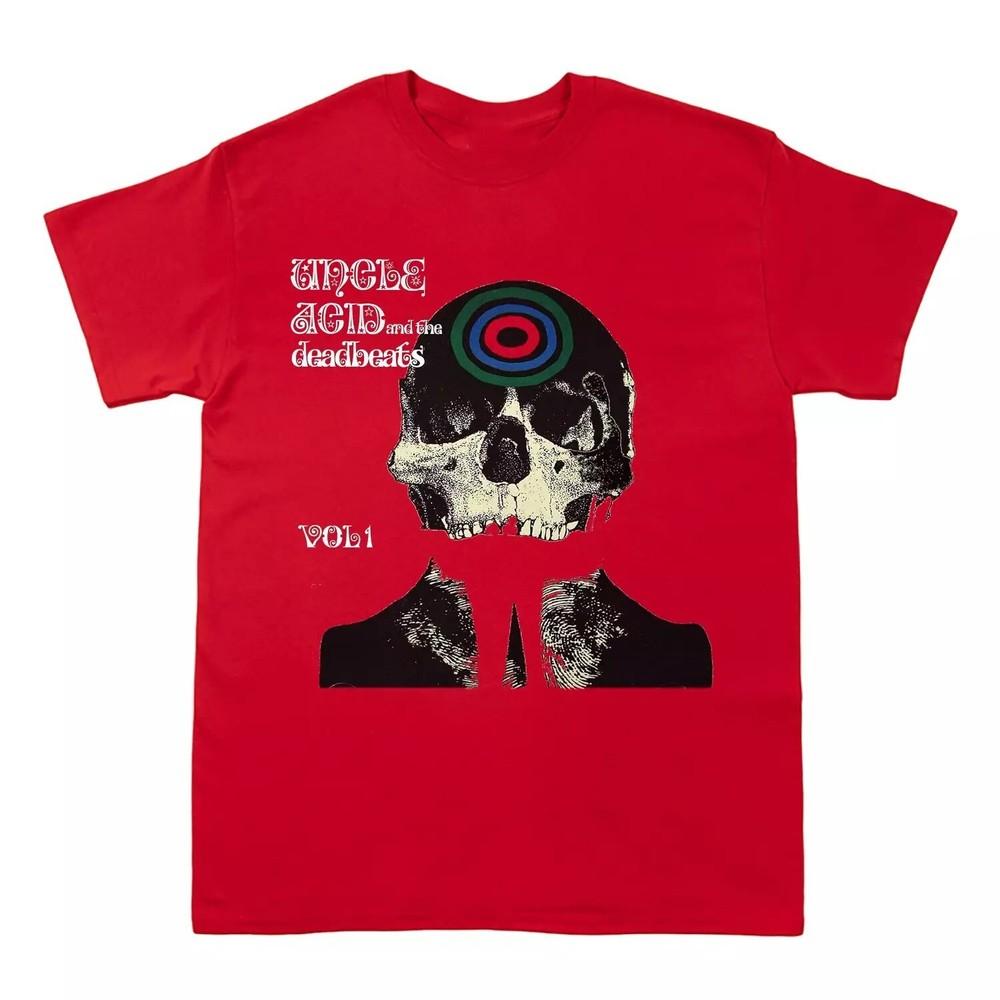 NEW Uncle Acid & The Deadbeats Vol 1 Short Sleeve Red All Size Shirt Unisex T-Shirt