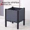 Large Plastic Flower and Vegetable Planting Box for Balcony, Courtyard, or Rooftop Gardens