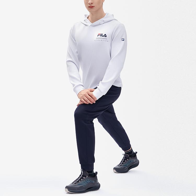 Men's Sweatshirt FILA Athletics Sweatshirt Men's Cool Stone White