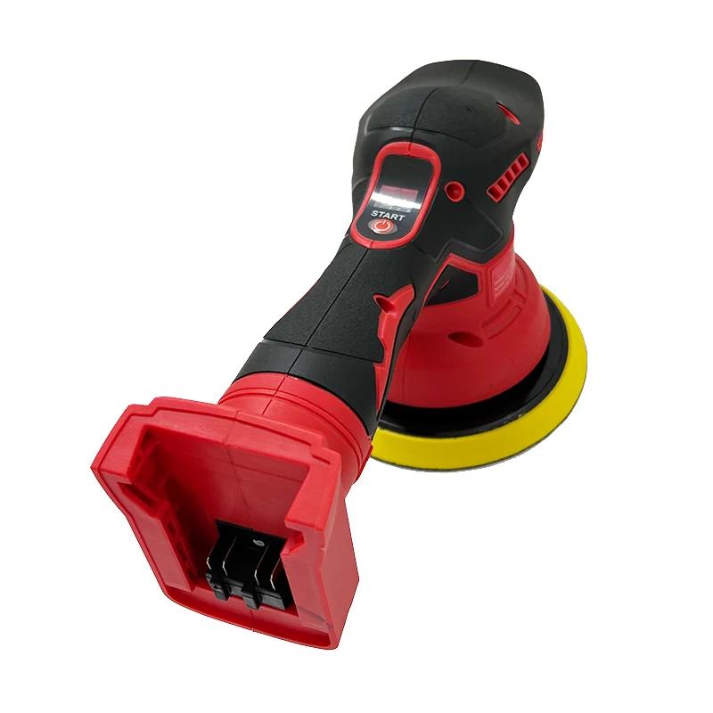 Для аккумуляторной полировальной машины Milwaukee 8 скоростей Цифровой дисплей Электрическая полировальная машина Автомобильная машина для вощения и полировки 18 В Литиевая батарея