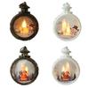 1PC Christmas Lights Christmas Decorative Lamp Fixtures Vintage Christmas Lantern: Flameless Candle Lights For Festive Decor