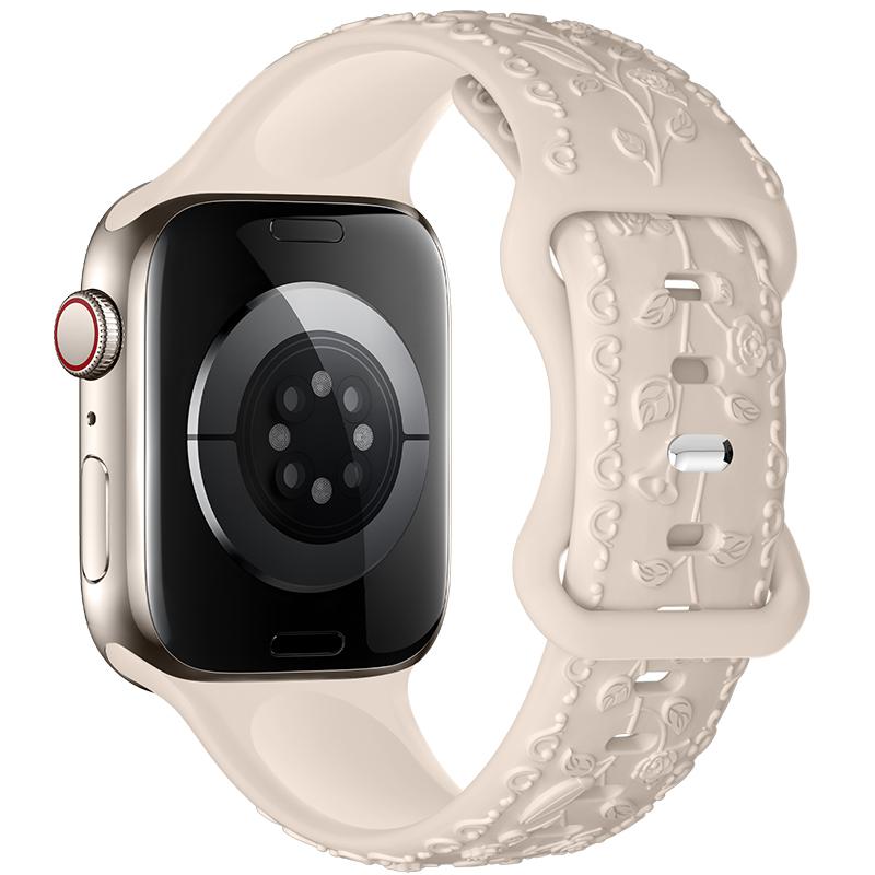 Ремешок для Apple Watch Band 44 мм 45 мм 42 мм 46 мм Ultra 3 49 мм 40 мм Гравированный силиконовый браслет Correa iWatch Series 8 9 10 11 7 SE