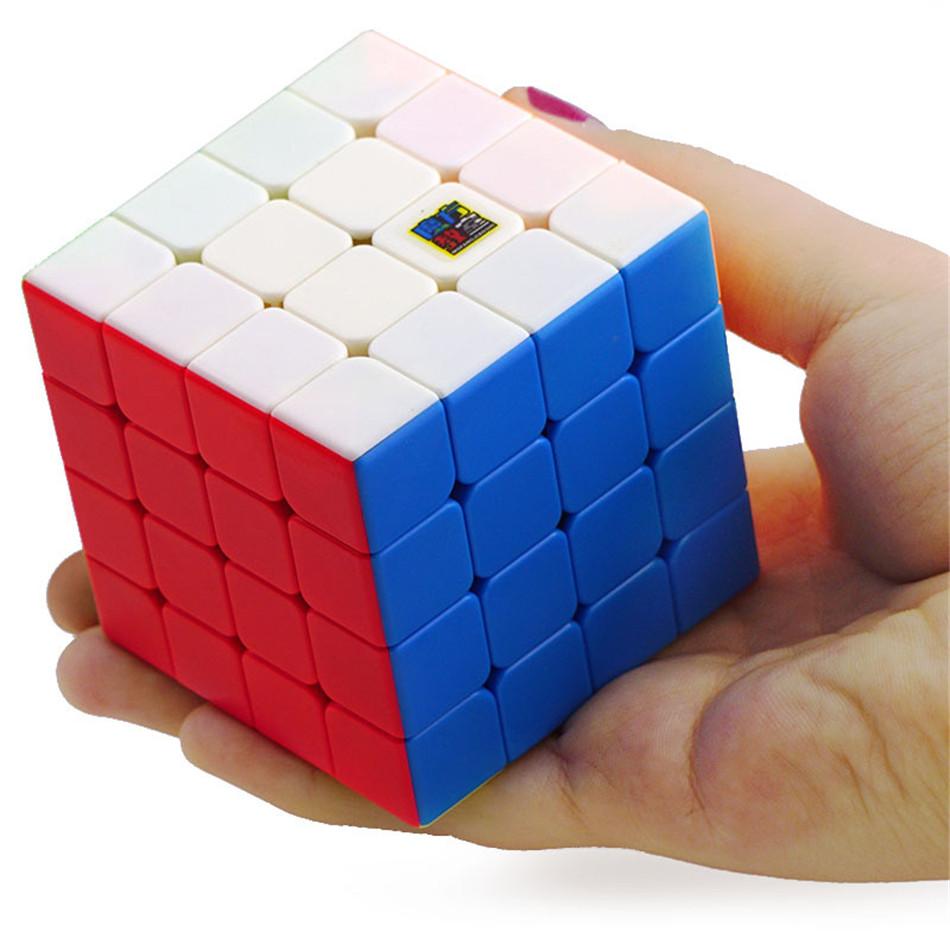 Meilong 4x4 Speed Cube Волшебный пазл без стержней 4x4x4 Magic 59 мм Мини-размер игрушки с матовой поверхностью для детей