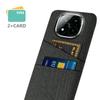 For Xiaomi Redmi Note 14 Pro+ 5G Case Cloth+Hard PC Phone Cover with Dual Card Slots