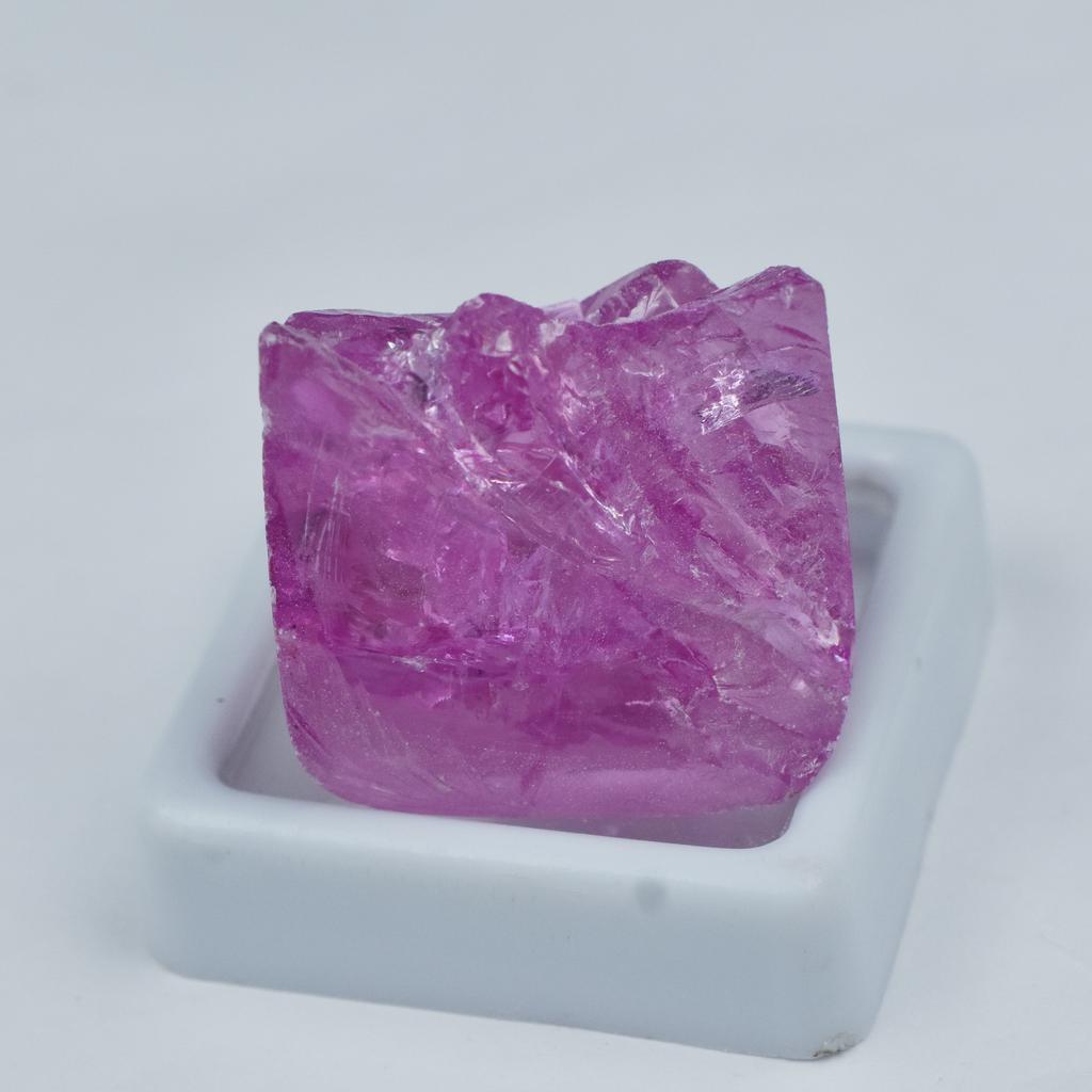 Natural Pink Zircon Loose Gemstone Uncut Rough 74.80 ct for Lapidary and Gem Collections