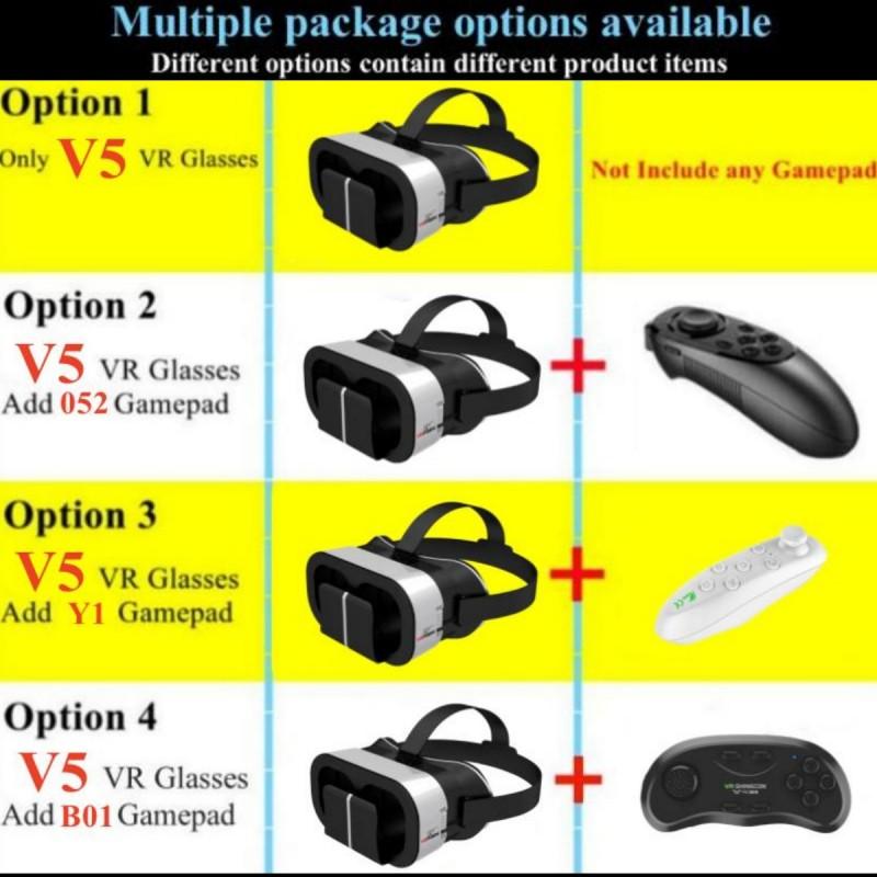 Оригинальные V5 4k очки виртуальной реальности Vr Box 3d Imax видеоигры Google картонная гарнитура шлем для смартфона Max 6,7 "рокер
