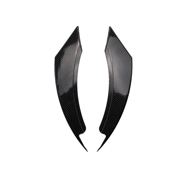 Для Ford Mustang 2018- Декоративная накладка-лезвие на передний противотуманный фонарь Наклейка Черный матовый Под карбон