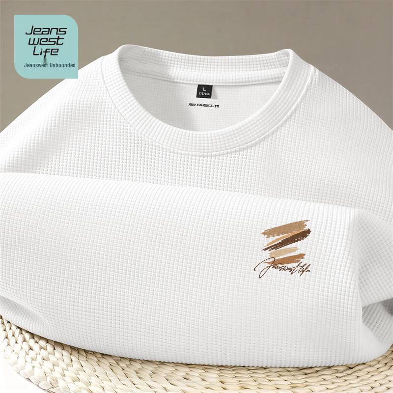 Мужская вафельная футболка с круглым вырезом JEANSWEST LIFE