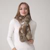 Rabbit Fur Scarf for Women 100% Natural Rabbit Fur Scarves Winter
