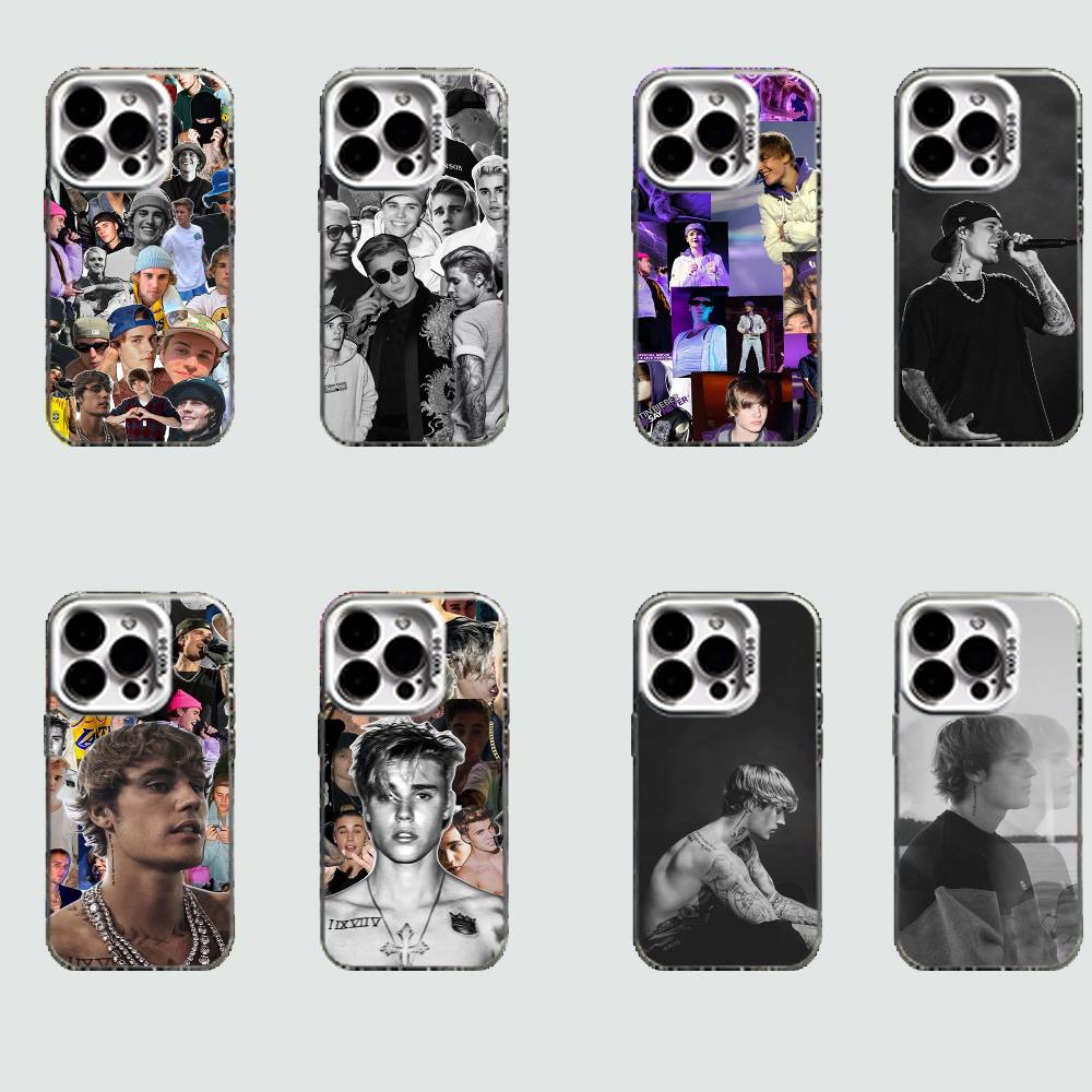 Чехол J-Justin B-Bieber для iPhone 16 15 14 13 12 11 Pro Max Plus Air 16E X XR XS Max Жесткий противоударный бампер