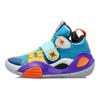 Li-Ning Баскетбольные кроссовки All City 8 Cloud с противоскользящим покрытием, прочные, легкие, с отскоком, с низким верхом, детские кроссовки синего и желтого цвета YKBS114-3