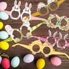 12pcs Easter Party Glasses Easter Glasses Easter Photo Booth Props Paper Funny Easter Party Decorations Easter Egg Birthday Gift