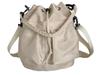 Nylon Shoulder Shoulder or Waterproof and Ideal for Business and Women 1/2plus 2-Way Bag, Drawstring, Strap, Handbag, Water-Repellent, (Pink Beige)