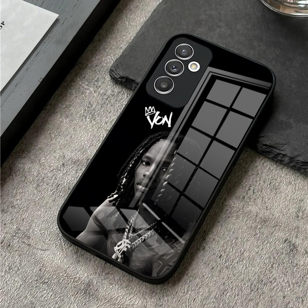 Чехол для телефона рэпера K-King V-Vons Для S25 Ultra Samsung S26 S23 S24 Plus S22 S20 S21 Fe A54 A34 A53 A16 Стеклянная крышка