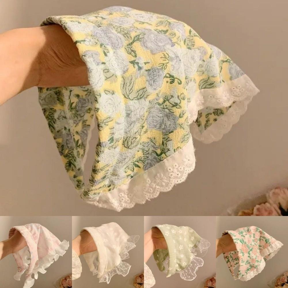 Платок в деревенском стиле, повязка для волос, милая роза, ретро повязка на голову, новая кружевная повязка на голову, аксессуары для волос