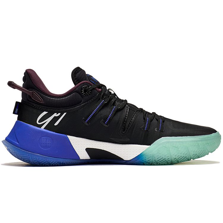 Баскетбольные кроссовки Li Ning CJ-2 из ткани с амортизацией, прочные, низкие, мужские, черные, ABAS001-7