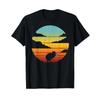 Kiwi Retro Vintage 60s 70s Sunset Bird Lovers T Shirt Vintage Top For Everyday Wear Versatile Soft Breathable Stretched