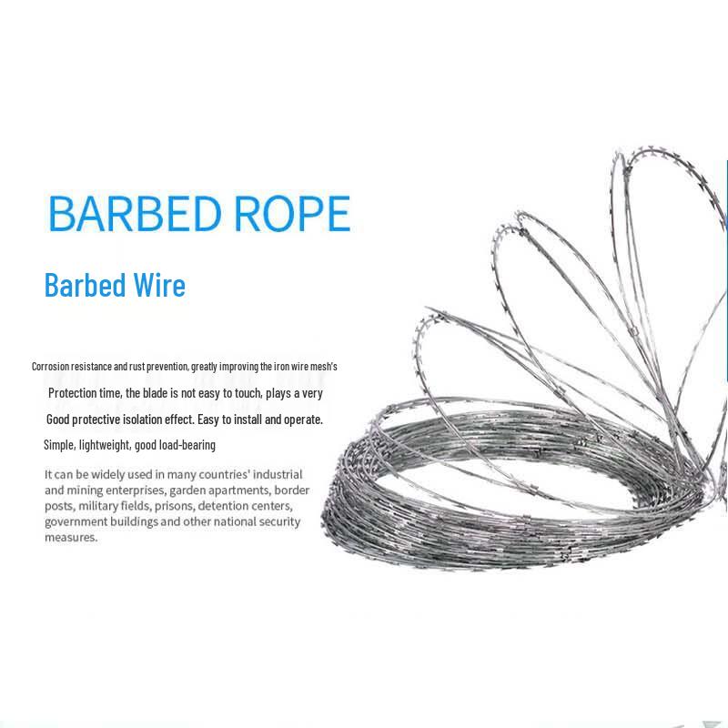Hot-Dip Galvanized Razor Wire Security Coil