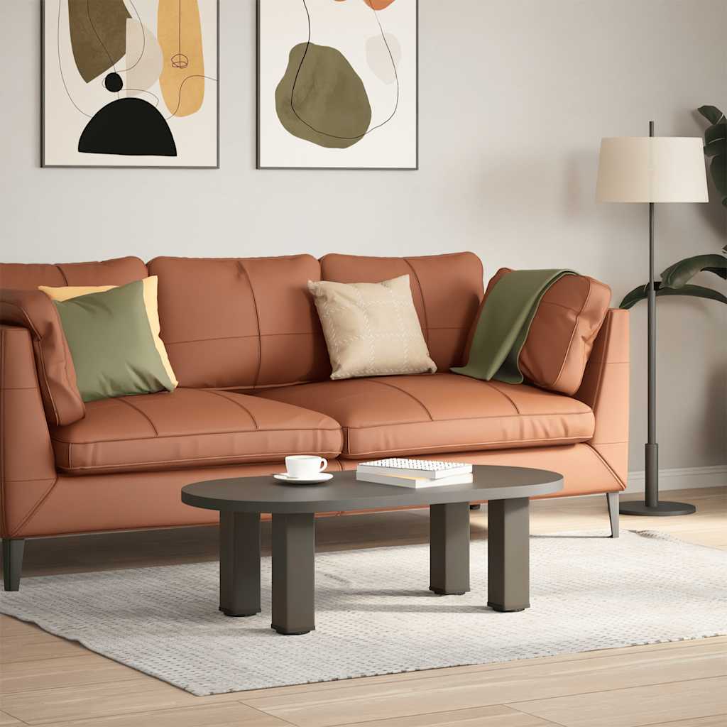 Nogi Do Stolika Kawowego, 4 Szt., Naturalna Stal, 42-44Cm, Stal