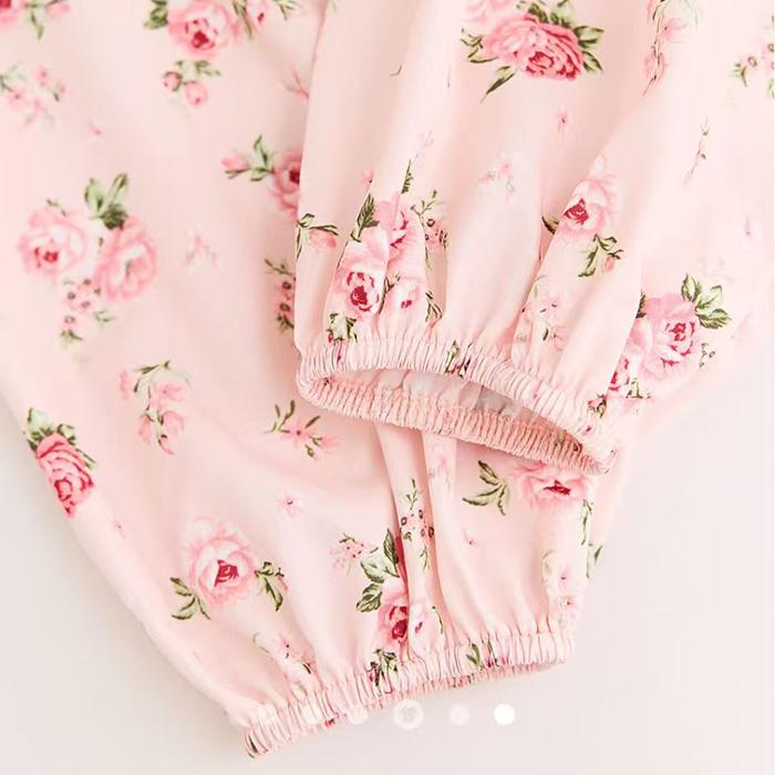 Женская Весенняя Осенняя Квадратный Вырез Сексуальный Облегающий Цветочный Принт Молния Шнуровка Пуловер Рубашка Блузка Топ