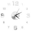 27inch Nordic Wall Clock Dining Restaurant Cafe Decorative Wall Mirror Sticker Acrylic Face Silent Clocks Living Room Decoration
