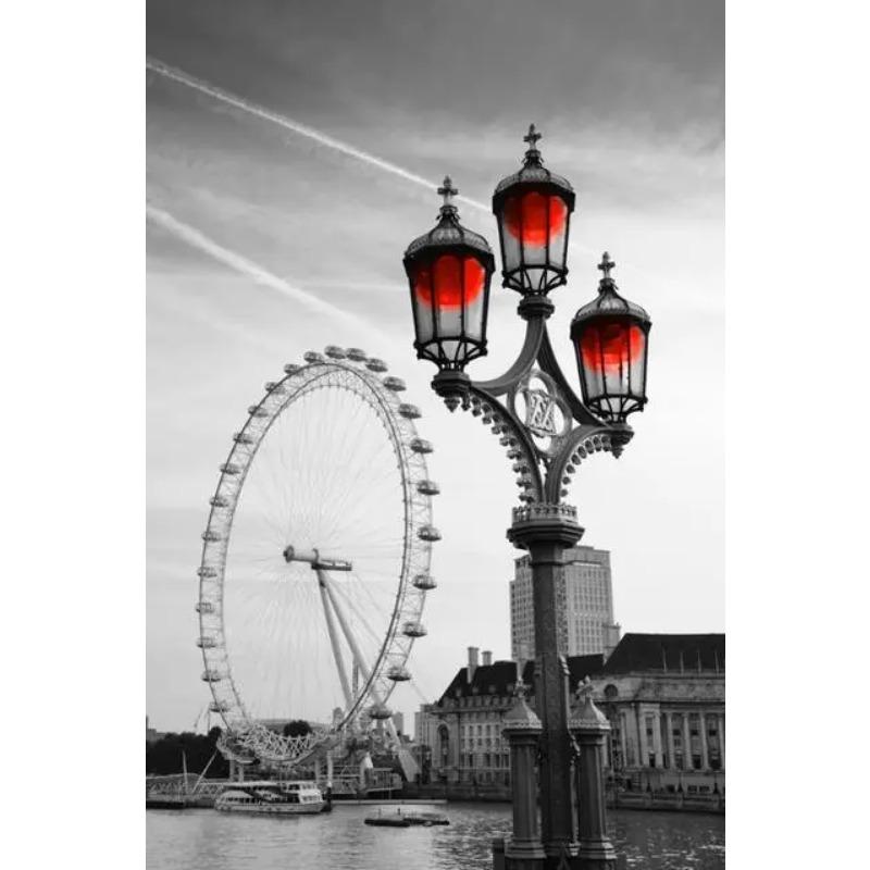 Парижские пары, гуляющие по пейзажу, холст, живопись, современный город, абстракция, Эйфелева башня, акварель, граффити, постер, настенный декор для дома