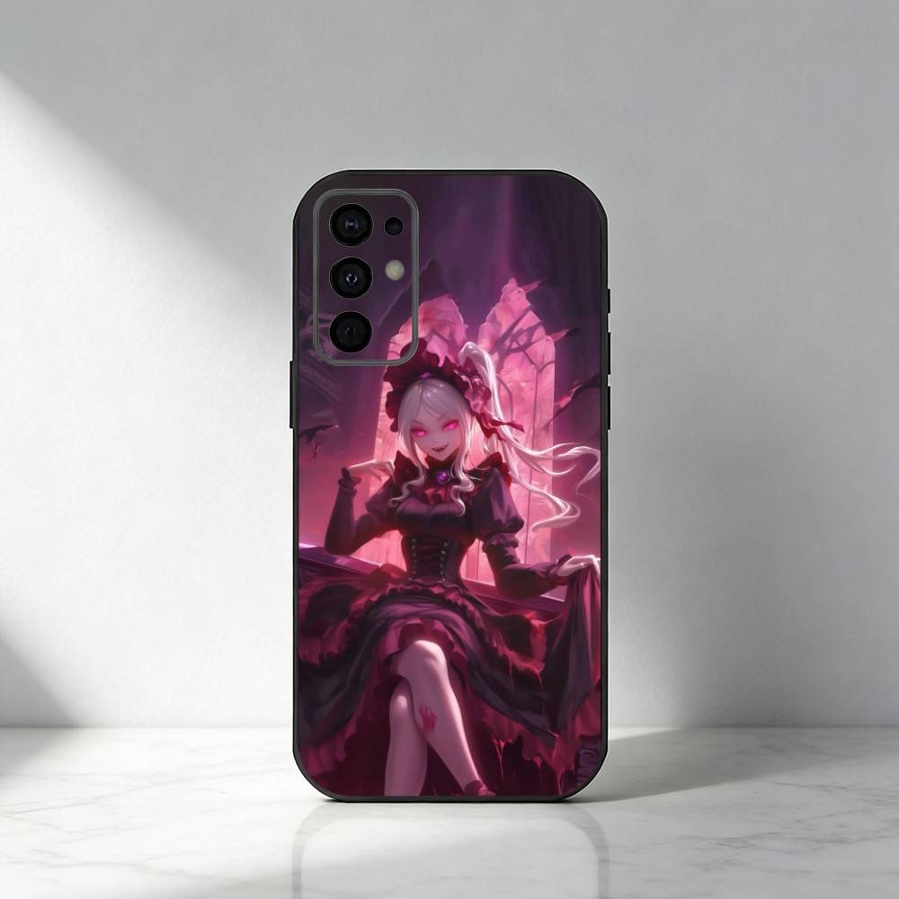 Чехол для телефона с аниме Оверлорд для Samsung S25, S24, S21, S22, S23, S30, Ultra, S20, Plus, Fe, Note, 5G Черный чехол
