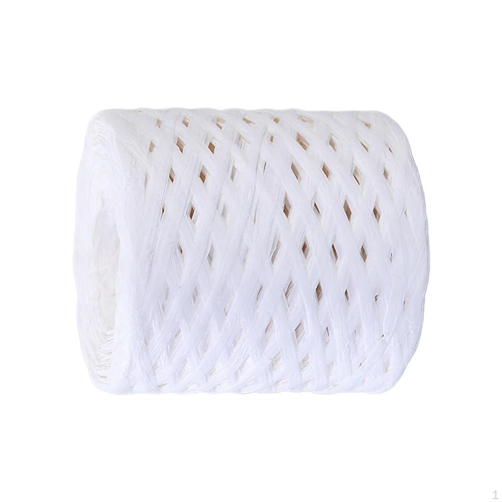 200 м/рулон, бумажная лента из рафии, декор, пригодная для вторичной переработки, прочная для плетения подарочной упаковки на День Святого Валентина