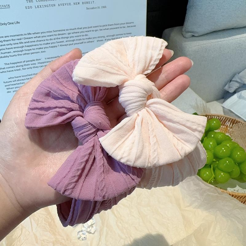 3 шт. Повязки на голову с бантами для маленькой девочки, повязка-тюрбан для новорожденного, аксессуар для волос, детская повязка для волос, уличная повязка на голову для малышей и детей, аксессуары для волос